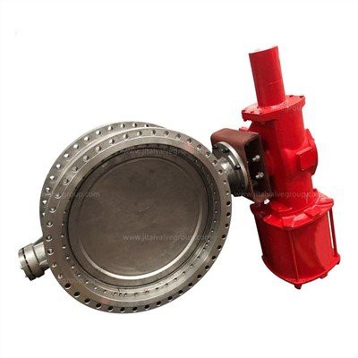 Пневматични троен офсет пеперудни клапани